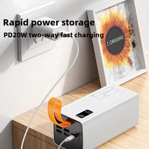 2025 nóng bán tùy chỉnh 50000mAh ngân hàng điện 22.5W siêu nhanh sạc với đèn LED Trạm điện cầm tay bao gồm cáp - Product Image 5