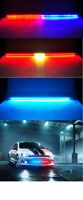 147Model 48SMD 5050 RGB Télécommande LED Knight Rider Lights, Lampe d'ambiance décorative, Feu de signalisation d'avertissement, Étanche