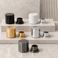 Personnalisable 15 #   Capuchon de flacon de parfum en aluminium anodisé et plastique, à fermeture magnétique, avec couvercle magnétique à une seule épaule