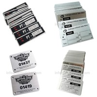Etiquetas de Identificación de Equipos con Número de Serie Metálico, Código QR Marcado con Láser, Etiquetas de Seguimiento con Código de Barras Secuencial, Etiquetas de Inventario de Aluminio para Activos