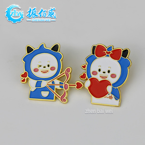 Spilla in smalto 3D personalizzata con personaggio <span class=keywords><strong>anime</strong></span>/cartone animato, finitura oro/argento - Crea la tua spilla in smalto - Product Image 6