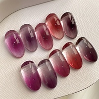 DANNY COLL plus récent verre translucide couleur Gel vernis ensemble 9 couleurs haute qualité en gros violet Gel vernis à ongles ensemble