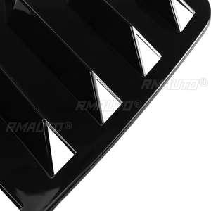 Glossy Black Rear <b>Window</b> Louver Shutter <b>Cover</b> Trim For VW For GOLF MK7 MK7.5 2014-2019 - Product Image 6