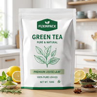 Individuell Bedruckte Premium Matte Folien-Verpackung für Lebensmittel, Tee, Kaffee, Pulver, Nahrungsergänzungsmittel, Wiederverschließbare Reißverschluss-Teebeutel, Stehbeutel aus Mylar