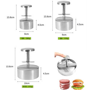 Bánh <span class=keywords><strong>Hamburger</strong></span> Báo Chí Burger <span class=keywords><strong>patty</strong></span> <span class=keywords><strong>Maker</strong></span> 304 thép không gỉ thịt lợn thịt bò bánh mì kẹp thịt Hướng dẫn sử dụng Báo Chí khuôn cho Nướng Vỉ nướng thịt công cụ - Product Image 6