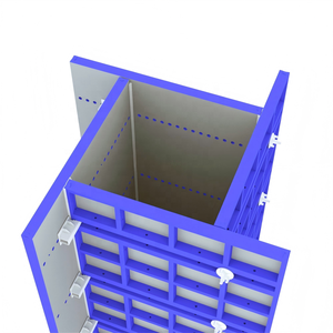 Système de coffrage modulaire vertical en acier pour construction en <span class=keywords><strong>béton</strong></span>, à montage facile, avec colonnes et murs de cisaillement réglables en forme de B - Product Image 2