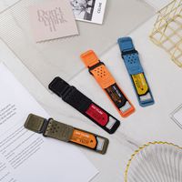 Bracelet de montre en nylon respirant avec boucle auto-agrippante pour extérieur, 20 mm 22 mm, bracelet de sport durable pour montre connectée