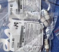 Kq2h13-37as (lot de 10) – Raccords neufs, authentiques, en stock, avec garantie d'un an.