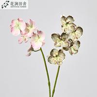 Orchidée Phalaenopsis artificielle réaliste à 5 têtes, de haute qualité, imprimée en 3D, pour la décoration de la maison et la table de Thanksgiving
