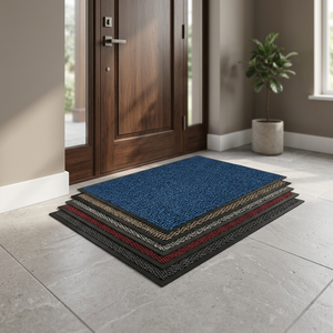 Tapis de porte moderne en polypropylène lavable, antidérapant, recouvert de PVC, à poils coupés, couleur personnalisée, le plus vendu - Product Image 2