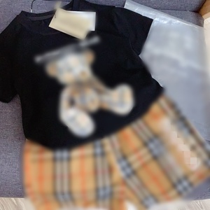 Venta al por mayor de verano con el patrón del oso Impreso Hermana y Hermano Niñas Boutique Camiseta de manga corta Pantalones cortos <span class=keywords><strong>Deportes</strong></span> de ocio - Product Image 3