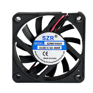 Bán buôn mini nhỏ tốc độ cao thông gió công nghiệp Quạt thông gió <span class=keywords><strong>6010</strong></span> 24V <span class=keywords><strong>DC</strong></span> tay áo mang trục điện nhựa Quạt làm mát - Product Image 1