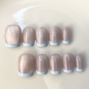 100 Estilos <span class=keywords><strong>de</strong></span> <span class=keywords><strong>Uñas</strong></span> <span class=keywords><strong>Postizas</strong></span> <span class=keywords><strong>de</strong></span> Lujo Personalizadas <span class=keywords><strong>con</strong></span> <span class=keywords><strong>Piedras</strong></span> Brillantes, <span class=keywords><strong>Uñas</strong></span> Cortas Redondas <span class=keywords><strong>con</strong></span> Punta Francesa <span class=keywords><strong>de</strong></span> Perla, Manicura Acrílica, <span class=keywords><strong>Uñas</strong></span> Adhesivas - Product Image 5