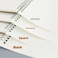 Bloc-notes spirale A5 en papier kraft mignon pour étudiants, 50 feuilles, feuilles mobiles, impression de logo, promotion, vente en gros