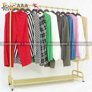 Pantalones KingAAA Boyfriend de bajo precio, clásicos, casuales, holgados, rectos, de algodón, de segunda mano, para mujer, de pierna ancha, <span class=keywords><strong>ropa</strong></span> casual diaria - Product Image 2
