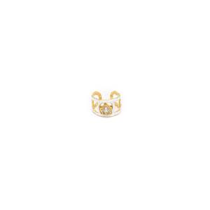 แหวนแฟชั่น สแตนเลสสตีล 316L ชุบทอง PVD ดีไซน์รูปดาว ทนทาน เป็นมิตรต่อสิ่งแวดล้อม - Product Image 1