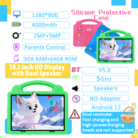 Nouvelle tablette éducative pour enfants MTK avec contrôle parental, Android 12, processeur octa-core, double caméra, batterie 4000 mAh, Wi-Fi, GSM, 3 Go de RAM, divertissement