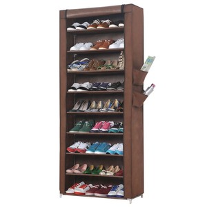 <span class=keywords><strong>Zapatero</strong></span> moderno <span class=keywords><strong>de</strong></span> 9 niveles para sala <span class=keywords><strong>de</strong></span> estar con bolsillo lateral, organizador <span class=keywords><strong>de</strong></span> zapatos plegable portátil <span class=keywords><strong>de</strong></span> <span class=keywords><strong>tela</strong></span> no tejida - Product Image 4