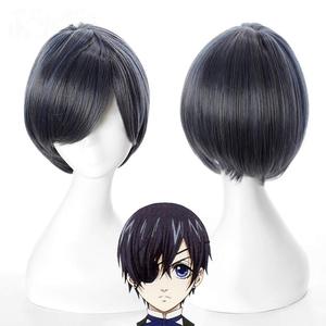 <strong>Ciel</strong> Phantomhive <strong>Cosplay</strong> Wig, <strong>Black</strong> <strong>Butler</strong> Mix Color Short Straight <strong>Ciel</strong> Wig <strong>Cosplay</strong> + Wig Cap3 + <strong>Black</strong> Eyepatch