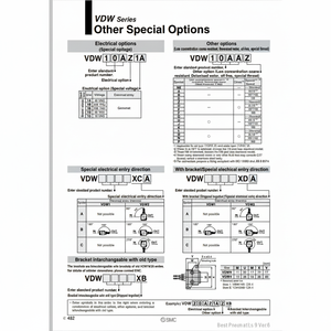 Pièces pneumatiques de l'électrovanne pneumatique SMC VDW24PD - Product Image 1