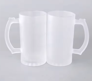 Mug à bière en verre dépoli mat de grande capacité pour sublimation, 16 oz, vente en gros - Product Image 4