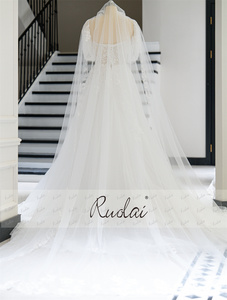 Ruolai QW02053 élégant a-ligne manches courtes chérie cou vente bas prix perlé dentelle tissu <span class=keywords><strong>robe</strong></span> <span class=keywords><strong>de</strong></span> <span class=keywords><strong>mariée</strong></span> <span class=keywords><strong>robe</strong></span> - Product Image 2