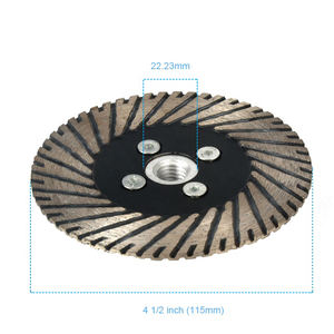 Lame de scie Turbo circulaire <span class=keywords><strong>diamant</strong></span> 115 mm pour le meulage du béton et du marbre - Product Image 6