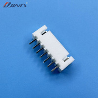 Connecteur de têtes de bornes SMT JINDA XH-7A 7 broches 2,5 mm pour PCB, traversant, en Nylon66 UL94-V0, avec contacts en laiton, prise mâle fil-circuit