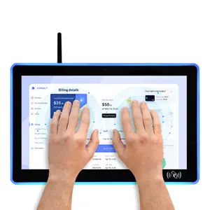 Lector frontal personalizado NFC RFID montaje en pared POE 13,3 pulgadas sala de reuniones Android 11 Android Smart Pc industria para sala de reuniones - Product Image 1