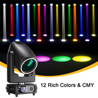 SHEHDS 320W Projecteur à tête mobile à faisceau étroit, mélange de couleurs CMY, faisceau étroit de 1,5 à 3 degrés, double prisme, DMX512, éclairage de scène