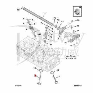 OE 094891 V94202 Van 4044197072903 <span class=keywords><strong>Peugeot</strong></span> <span class=keywords><strong>206</strong></span> 1.4 Valvole di Aspirazione e Scarico (Aspirazione+Scarico) (Set di 8 <span class=keywords><strong>Pezzi</strong></span>) (Marca Mah) - Product Image 4