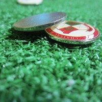 Marqueur de balle de golf personnalisé avec logo, impression couleur intégrale, dôme de 24,7 mm de diamètre
