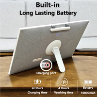 Televisor Inteligente Portátil BQKK de 23.8, 27 y 32 Pulgadas con Ruedas, Pantalla LCD Interactiva Táctil Inalámbrica Móvil Recargable con Android