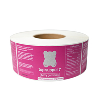 Étiquettes personnalisées pour compléments nutritionnels, autocollants en vinyle PVC imperméables, produits de santé, étiquettes imprimées pour emballages de bouteilles en plastique