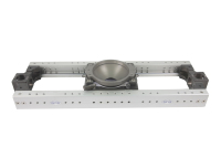 Rail de glissière pour caméra Crane Slider, accessoires de studio, en alliage d'aluminium argenté, 70cm-300cm