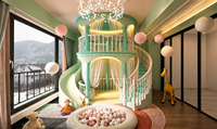 Lit superposé de luxe avec toboggan, lit mezzanine double insonorisé pour hôtel de villégiature et gîte