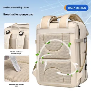 Sac à dos en nylon unisexe haut de gamme, grande capacité, tendance, léger, imperméable, pour voyages et école - Product Image 4