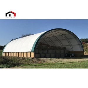 Tùy chỉnh PVC vải công nghiệp vận chuyển <span class=keywords><strong>container</strong></span> Dome nhà để xe lưu trữ nhà kho đôi giàn lều cho lưu trữ tán - Product Image 3