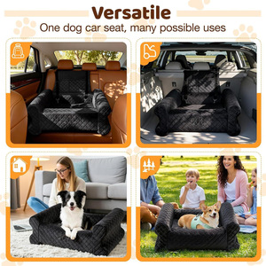 Siège de transport pour <span class=keywords><strong>chien</strong></span> OEM en gros, housse de siège auto de sécurité pour animaux de compagnie, sièges rehausseurs pour animaux <span class=keywords><strong>avec</strong></span> poche de rangement - Product Image 6