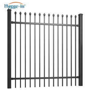 Panneaux de clôture en fer forgé bon marché, clôture ornementale en acier galvanisé, à vendre