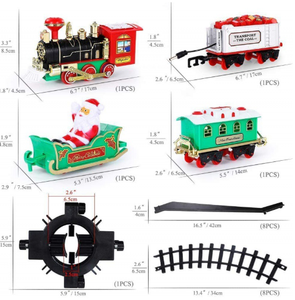 Nouveauté : Train électrique <span class=keywords><strong>de</strong></span> Noël avec lumières et sons <span class=keywords><strong>de</strong></span> Noël, train à vapeur pour décorer l'arbre <span class=keywords><strong>de</strong></span> Noël - Product Image 2