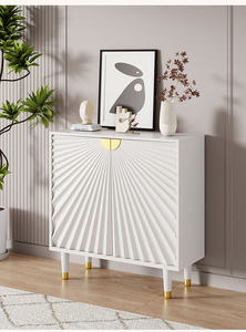 Meuble d'entrée en <span class=keywords><strong>bois</strong></span> de style moderne avec un design sculpté créatif et artistique, servant de meuble de rangement dans le salon - Product Image 4