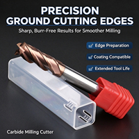 Fraise à queue en carbure 6x50mm à 4 dents 55HRC pour découpe de métaux – Offre Spéciale