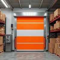 Puerta Rápida Moderna de PVC, Automática, Antipolvo, para Taller, Persiana Enrollable de Acero Inoxidable, Persiana Eléctrica para Almacén
