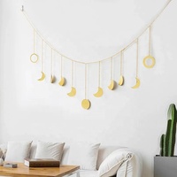 Moderne böhmische Art Metall Handwerk Eisen Wandbehang für Wohnzimmer Sofa & Hochzeits dekoration für Geburtstags anlässe