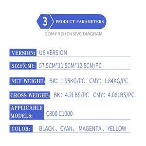 Cartouche de toner 100 % originale version américaine pour Xerox C800 C1000, boîte 006R01483 006R01482 006R01481 006R01480 - Product Image 5