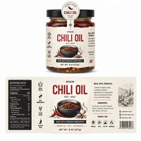 Étiquettes personnalisées pour pots à épices, imperméables, impression d'emballages, autocollants adhésifs avec logo, étiquettes en PVC pour pots à assaisonnements, étiquettes pour sauce chili