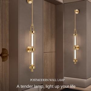 Lámpara de Pared Moderna de Hierro Dorado con LED, Lámpara Creativa para Sala de Estar, Dormitorio, Hotel, Pantalla de Metal Translúcido, Regulable - Product Image 2