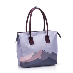 Hot Sale Eco Friendly Modern Novel Design Shopping Tote Bag With Custom Logo Printed shoulder bag for women