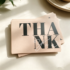 Tarjetas de agradecimiento de diseño personalizado, tarjetas de agradecimiento de papel de lujo al por mayor con logotipo de marca para insertar en paquetes de venta al por menor - Product Image 2